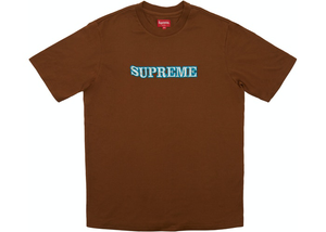 Supreme Floral Logo Tee Brown Size M