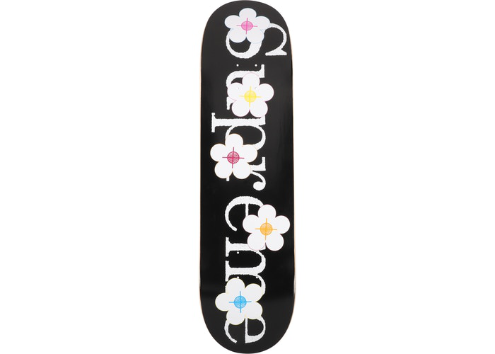 ﻿ Supreme Flowers Skateboard Deck Black