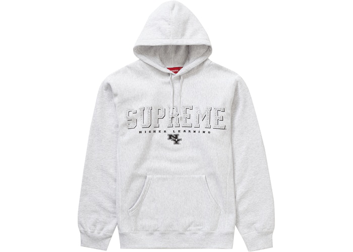 Supreme Gems Hooded Sweatshirt Ash Grey Size M