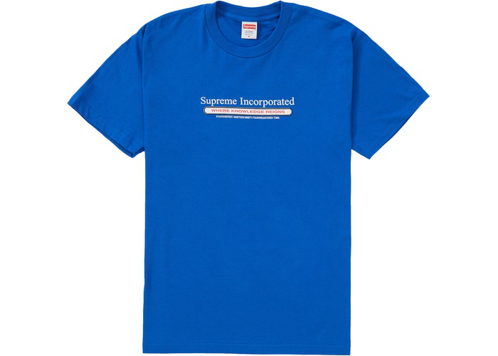 T-shirt Supreme Inc. Heather Light Blue Taille L 