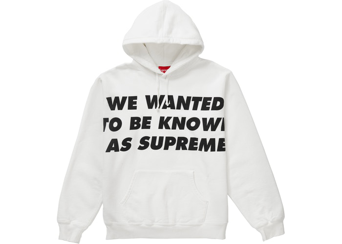 Supreme Known As Hooded Sweatshirt White Size L