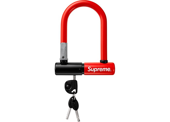 Supreme Kryptonite Evolution Mini 5 Bicycle Lock U Lock Red