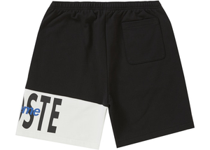 Supreme LACOSTE Logo Panel Sweatshort Black Size M