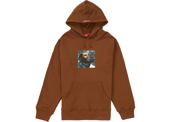 Sweat à capuche Supreme Marvin Gaye Marron Taille M