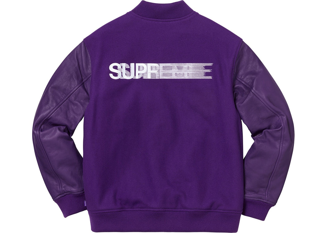 Veste universitaire Supreme Motion Logo Violet Taille S