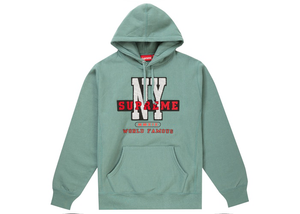 Sweat à capuche Supreme NY Dusty Teal Taille M