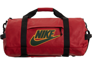 Sac de sport en cuir Supreme Nike Rouge 