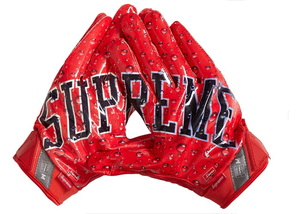 Gants de football Supreme Nike Vapor Jet 4.0 Rouge Neuf Taille M