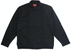 Supreme Pin Tuck Zip Up Shirt Black Size M