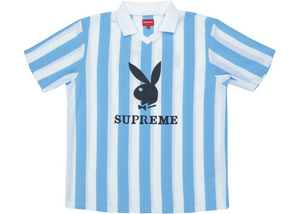 Maillot de football Supreme Playboy bleu clair taille M