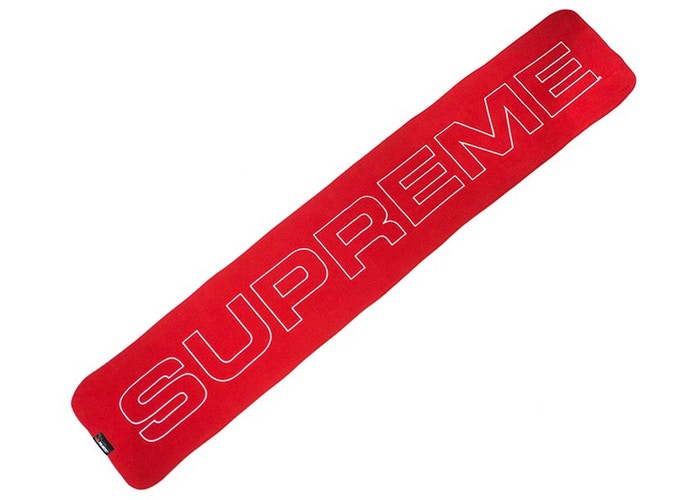 Écharpe Supreme Polartec Logo Rouge