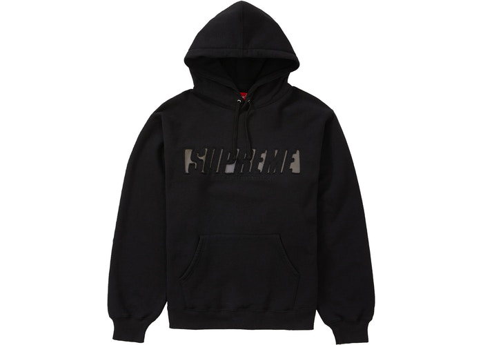 Sweat à capuche  réfléchissant Supreme Noir Taille M 