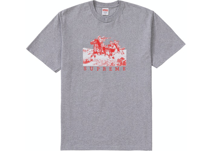 Supreme Riders Tee Heather Grey taille L