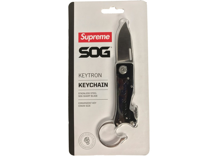 PARTAGER PortfolioSuivre Couteau pliant Supreme SOG Keytron Noir