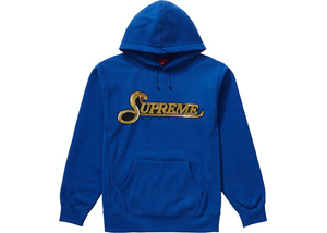 Supreme Sequin Viper Hooded Sweatshirt Royal Size S