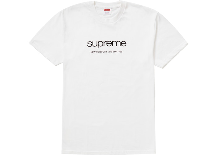 T-shirt Supreme Shop Blanc Taille S