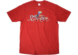 T-shirt Supreme Tentacles Rouge Taille L