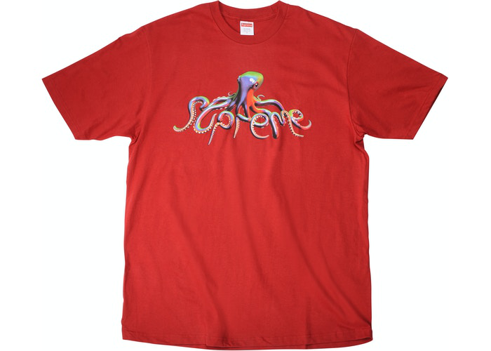 T-shirt Supreme Tentacles Rouge Taille L