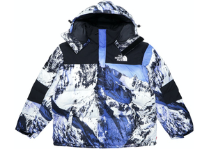 Veste Supreme The North Face Mountain Baltoro Bleu/Blanc Taille L 