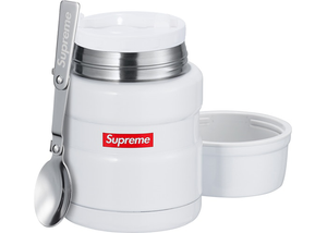 Kit couvert et bol Supreme Thermos en acier inoxydable King, blanc