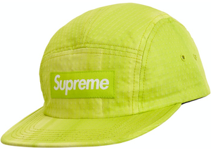 Casquette de camping Supreme Tie Dye Ripstop Citron vert