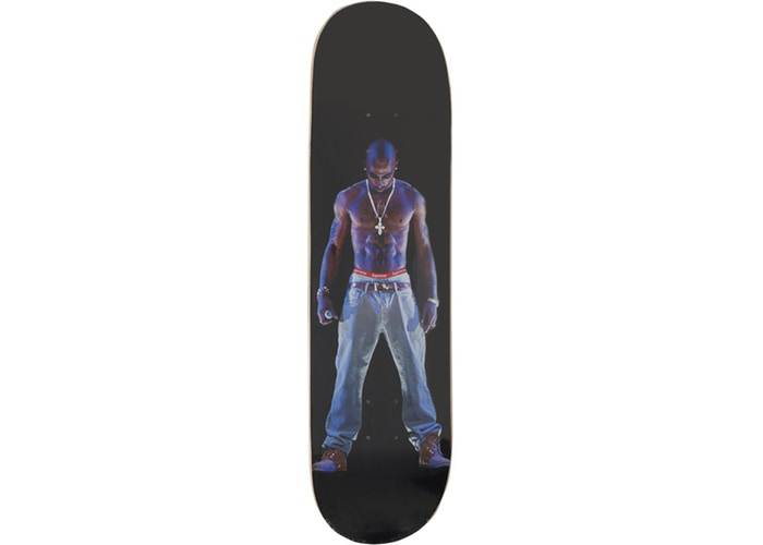 Planche de skateboard Supreme Tupac Hologram Noir