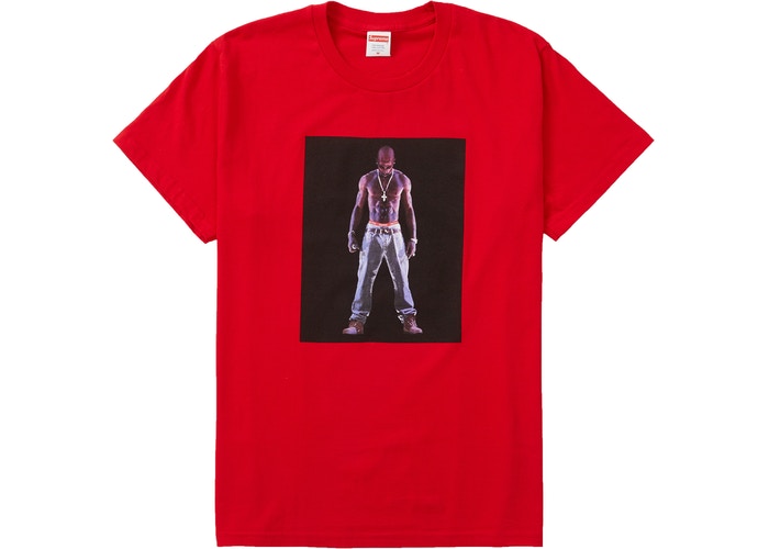 T-shirt hologramme Supreme Tupac Rouge Taille M