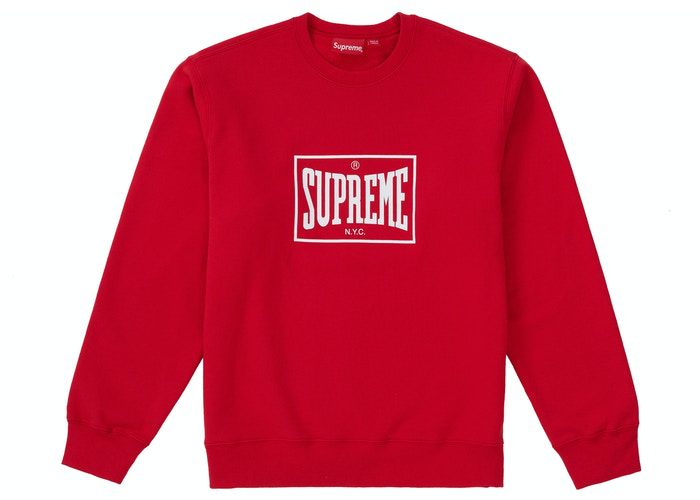 Supreme Warm Up Crewneck Red Size XL