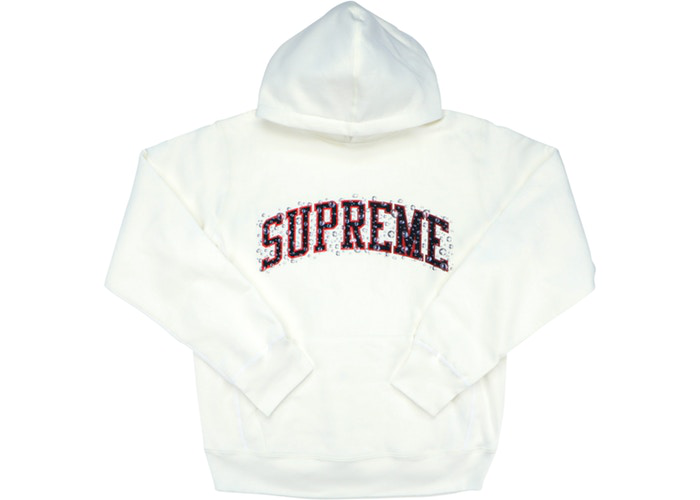 Sweat à capuche Supreme Water Arc Blanc Taille XL