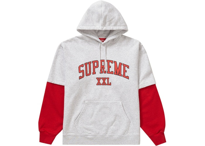 Supreme XXL Hooded Sweatshirt Ash Grey Size M