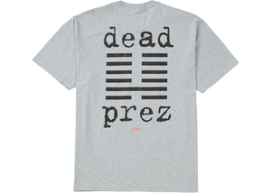 T-shirt Supreme Dead Prez gris chiné taille S