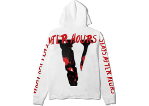 The Weeknd x Vlone What Happens After Hours Pull à capuche Blanc Taille XL