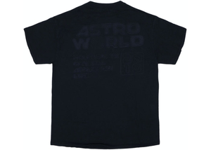 Travis Scott Astrofest 2019 Staff Embossed Tee Black Size S