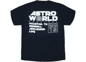 Travis Scott Astrofest Staff 2019 Tee Black Size M