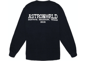 Travis Scott Astronaut L/S Tee Black Size XXL