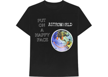 Load image into Gallery viewer, Travis Scott Astroworld Happy Face Tee Black Size M
