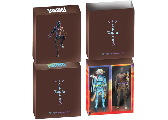 Coffret Duo de figurines d'action Travis Scott Cactus Jack Fortnite 12