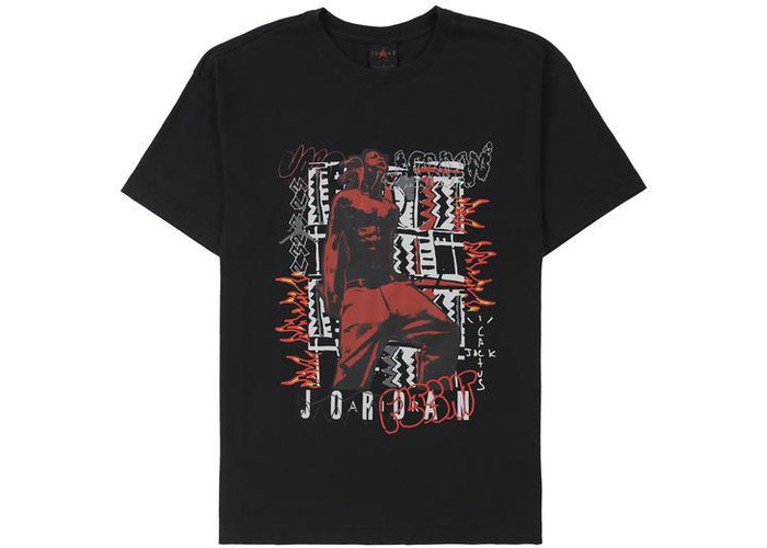 T-shirt Travis Scott MJ 2 Noir Taille S