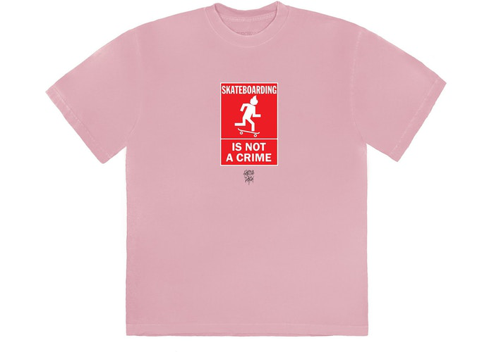 T-shirt Travis Scott Not A Crime I Rose Taille S