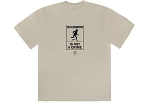 T-shirt Travis Scott Not A Crime II Gris Taille M