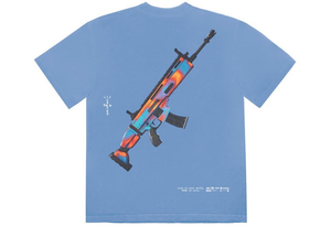 T-shirt Travis Scott The Scotts Astro Goosebumps Bleu Taille L