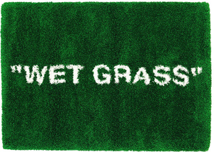 Virgil Abloh x IKEA MARKERAD "WET GRASS" Tapis 195x132 CM Vert