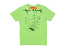 Charger l&#39;image dans la galerie, T-shirt Amo Figures of Speech de Virgil Abloh x MCA, citron vert, taille M 
