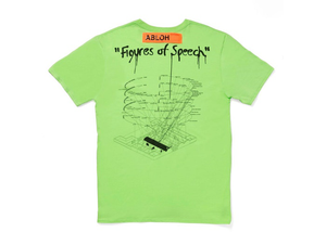 T-shirt Amo Figures of Speech de Virgil Abloh x MCA, citron vert, taille M 