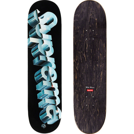 Planche de skateboard Supreme Chrome Logo Noir 