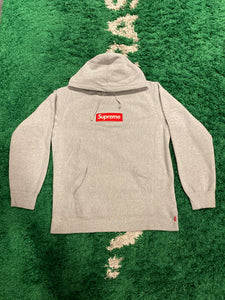 Sweat à capuche Supreme Box Logo - Gris/Rouge (2016)