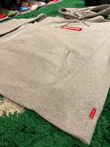 Sweat à capuche Supreme Box Logo - Gris/Rouge (2016)