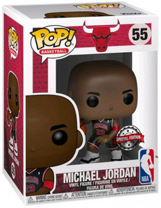 POP! NBA Bulls Michael Jordan Vinyl-Figur (maillot noir) #55 exclusif