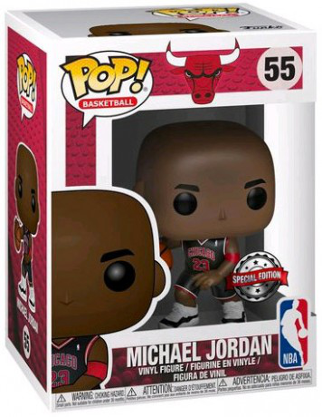 POP! NBA Bulls Michael Jordan Vinyl-Figur (maillot noir) #55 exclusif