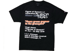 T-shirt Virgil Abloh MCA Figures of Speech Grass Graveyard Noir Taille XS